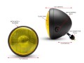 7-classic-matte-black-headlight-yellow-lens DUŻY REFLEKTOR Z ŻÓŁTĄ SOCZEWKĄ SZKŁEM CAFE RACER SCRAMBLER KLASYCZNY DUŻY REFLEKTOR MOTOCYKLOWY VINTAGE RETRO 3.jpg