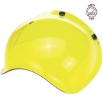 Żółta szybka bańka Biltwell Bubble shield anti-fog yellow żólta wypukła szybka do kasków retro
