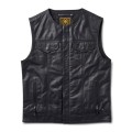 Roland Sands Lewis 74 vest black leather skórzana kamizelka motocyklowa z kieszenią na ochraniacz pleców 3.jpg