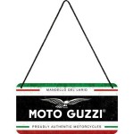 OZDOBNA METALOWA TABLICZKA DO GARAŻU28062 Zawieszka Moto Guzzi Italian Motor