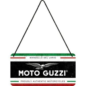 OZDOBNA METALOWA TABLICZKA DO GARAŻU28062 Zawieszka Moto Guzzi Italian Motor