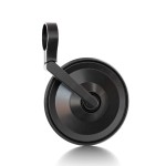 Lusterko SHIN YO CIRCULA-S Short 7/8" , 1" Black handlebar end mirror