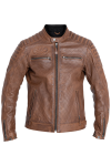 Kurtka John Doe Dexter skórzana elegancka kurtka motocyklowa brązowa skóra