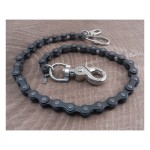 BRELOK DO KLUCZY ŁAŃCUCH MOTOCYKLOWY Amigaz Black Bike Wallet Chain 18" długi łańcuch motocyklowy