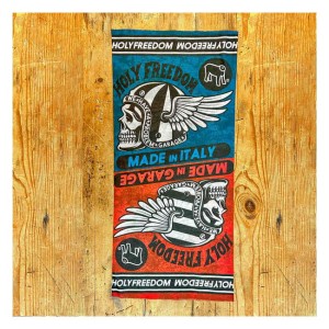 Holy Freedom Poker Skull drykeeper tunnel wielofunkcyjny komin chusta motocyklowa pod kask retro vintage chusta  