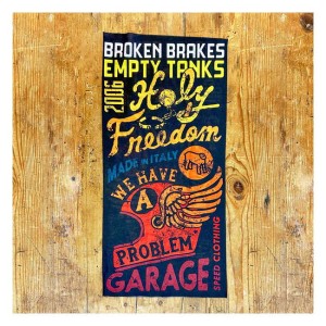 Holy Freedom Flower Power drykeeper tunnel wielofunkcyjny komin chusta motocyklowa pod kask retro vintage chusta  