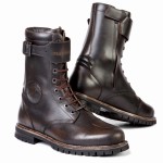 Stylmartin Rocket WP brown skórzane trapery motocyklowe vintage skóra mega wytrzymałe