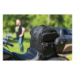 Kuryakyn Momentum Road Warrior bag 59 litrów pojemna tekstylna torba na tył motocykla pomieści kask i laptopa
