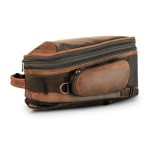 Skórzana torba na zbiornik Longride Heritage waxed canvas tank bag brązowa retro torba na bak