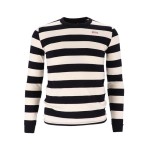 13 1/2 Behind Bars longsleeve white/black bluzka na długi rękaw w biało-czarne paski vintage harley bobber chopper style