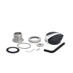 Czarno-chromowany korek paliwa wlew Monza do Triumph Bonneville Thruxton Scrambler Harley Davidson Sportster, Dyna Monza Adapter + Cap Black/chrome