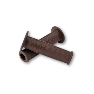 DAYTONA GGD-DELTA BROWN BRĄZOWE UNIWERSALNE MANETKI MOTOCYKLOWE Z OTWARTĄ KOŃCÓWKĄ DAYTONA 22 MM CAFE RACER BOBBER CHOPPER HARLEY  