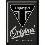 METALOWA TABLICZKA OZDOBNA TRIUMPH Plakat 30x40 Triumph Original Moto