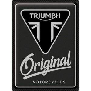 METALOWA TABLICZKA OZDOBNA TRIUMPH Plakat 30x40 Triumph Original Moto