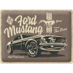 METALOWA TABLICZKA FORD MUSTANG THE BOSS  METALOWY PLAKAT TABLICZKA OZDOBNA  30x40  