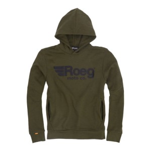 Roeg Howard hoodie army bluza motocyklowa z kapturem khaki bluza z windstoperem i mankietami na kciuk bluza z zapinanymi rękawiami scrambler