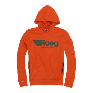Roeg Howard hoodie orange pomarańczowa bluza motocyklowa z kapturem bluza z windstoperem i otworami na kciuk bluza z zapinanymi kieszeniami harley