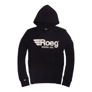 Roeg Howard hoodie black czarna bluza motocyklowa z kapturem bluza z windstoperem i otworami na kciuk bluza z zapinanymi kieszeniami 
