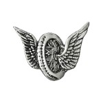 WING WHEEL MOTORCYCLE PIN  PRZYPINKA MOTOCYKLOWA KOŁO ZE SKRZYDŁAMI