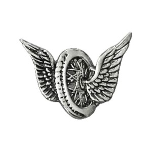 WING WHEEL MOTORCYCLE PIN  PRZYPINKA MOTOCYKLOWA KOŁO ZE SKRZYDŁAMI