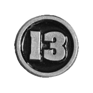 #13 BIKER PIN PRZYPINKA MOTOCYKLOWA LUCKY 13