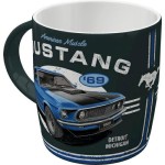 Porcelanowy Kubek Ford Mustang Mach 1 Blue stylowy prezent dla fana czterech kółek