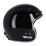 Kask Roeg Jett helmet Gloss black kask otwarty z homologacją stylowy vintage cafe racer harley  
