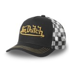 Czapka z daszkiem Von Dutch Lifestyle cap racer truckerka w szachownicę cafe racer style harley  
