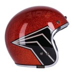 The Roeg x 13 1/2 skull bucket jettson helmet amber brokatowy pomarańczowy kask mototcyklowy otwarty z homologacją cafe racer  bobber choper harley style  cafe racer style 