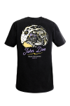 John Doe T-Shirt Wave Black  czarna oldschoolowa koszulka z czaderska grafiką na plecach