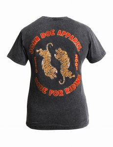 Damski T-Shirt Women Tiger II Fade Out Black John Doe koszulka damska z tygrysami na plecach