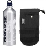 CZARNE NYLONOWE MOCOWANIE NA BUTELKĘ OD PALIWA LOWBROW FUEL RESERVE BOTTLE CARRIER WITH STASHPOCKET BALLISTIC NYLON