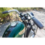 MANETKI LOWBROW CLASSIC METAL FLAKE BLUE 1" CUSTOM HARLEY CHOPPER CRUISER NIEBIESKIE BROKATOWE MANETKI MOTOCYKLOWE  