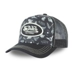 Von Dutch Lifestyle cap graphic design black/white  stylowa czapka motocyklowa z daszkiem 