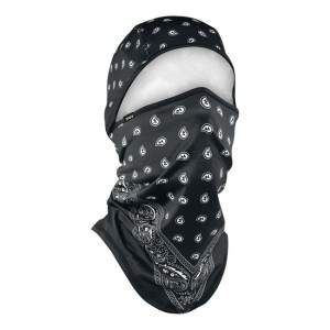 Kominiarka motocyklowa ZANheadgear Balaclava sportflex black paisley