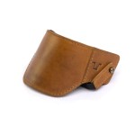 Trip Machine Shoe protector slip on vintage tan jasno brązowa skórzana nakładka ochronna na buty ochraniacz na buty motocyklowe  caferacer 