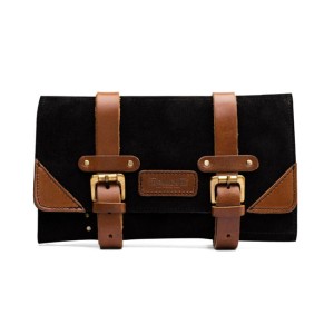 Trip Machine Tool Roll - Black + Vintage brown skórzana torba na nadzędzia motocyklowe narzędziówka torba na kierownicę pomysł na prezent dla motocyklisty