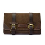 Trip Machine Tool roll all tobacco brown skórzana torba na nadzędzia motocyklowe narzędziówka torba na kierownicę pomysł na prezent dla motocyklisty 