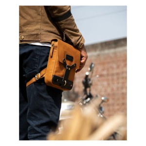 TRIP MACHINE HIGH BAG TAN TORBA NA UDO SASZETKA SKÓRZANA JASNOBRĄZOWA