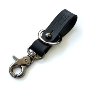 Skórzany brelok Trip Machine Key Fob black brelok z czarnej skóry + metalowe chromowane dodatki 