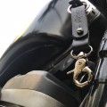 KEY FOB - Black + Oxidised Black Black SKÓRZANY BRELOK DO KLUCZY KLUCZYKÓW VINTAGE CAFE RACER CUSTOM BOBBER HARLEY 2 3.jpg