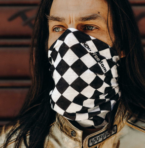 NEW HOLY FREEDOM BULLIT PRIMALOFT TUNNEL OLDSCHOOLOWY KOMIN MOTOCYKLOWY W SZACHOWNICĘ CAFE RACER SCRAMBLER HARLEY BIAŁO-CZARNA SZACHOWNICA CHUSTA WIELOFUNKCYJNA