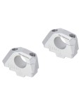 Risery podwyższenie 30mm z regulacją SW MOTECH srebrne do kierownicy 32mm Risers