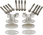 Risery podwyższenie 25mm EMGO srebrne adaptery do kierownicy 1 1/8" (28,6mm) Risers
