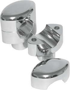 Risery podwyższenie 38mm (1,5") LA CHOPPERS chrom do kierownicy 1" (25,4mm) Risers