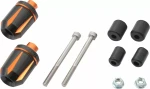 Końcówki kierownicy DAYTONA 22mm / 25,4mm pomarańczowo - czarne bar ends