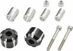Końcówki kierownicy DAYTONA W 14-19mm czarne bar ends