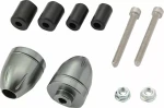 Końcówki kierownicy DAYTONA BULLET 14-19mm szare bar ends
