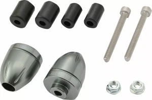 Końcówki kierownicy DAYTONA BULLET 14-19mm szare bar ends