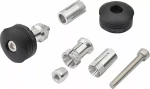 Końcówki kierownicy DAYTONA RING 14-19mm czarne bar ends